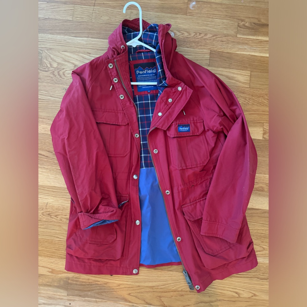 Red Penfield Raincoat